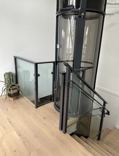 upper level of custom residential lift
