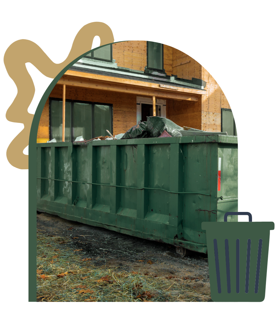 Goose Creek dumpster rental for roofing debris removal project