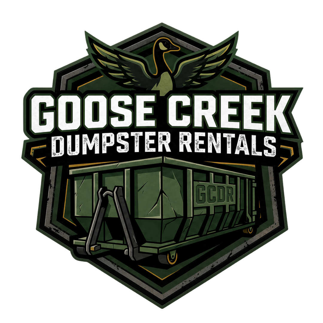 goose creek dumpster rentals logo