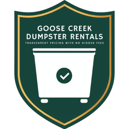 goose creek dumpster rentals trust strip transparent pricing