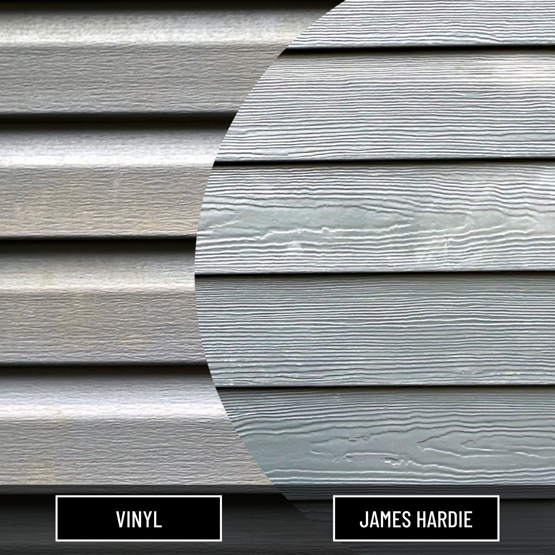 Before and after painting vinyl siding transformation