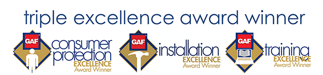 GAF Triple Award Logo