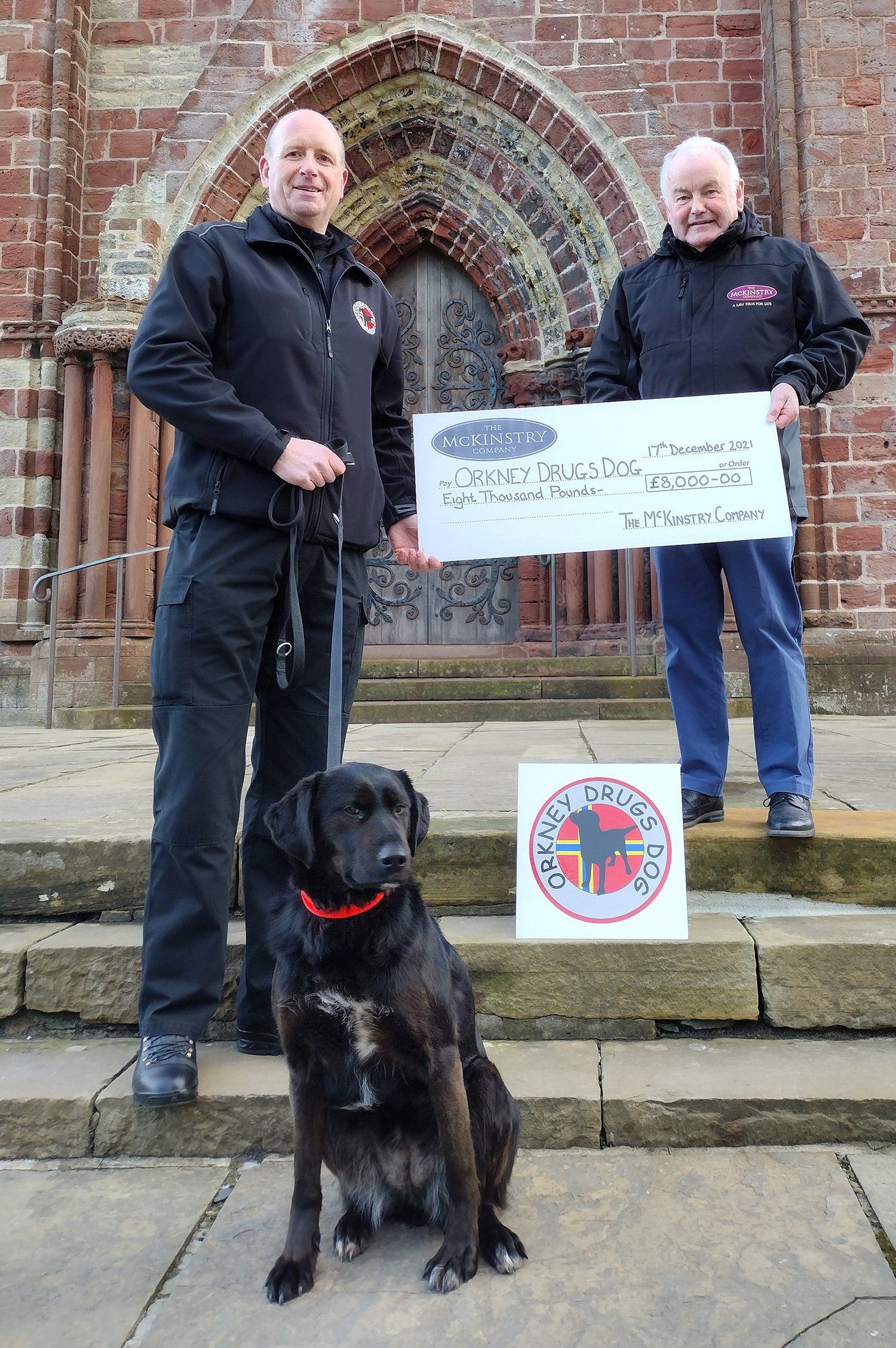 Orkney Drugs Dog cheque presentation