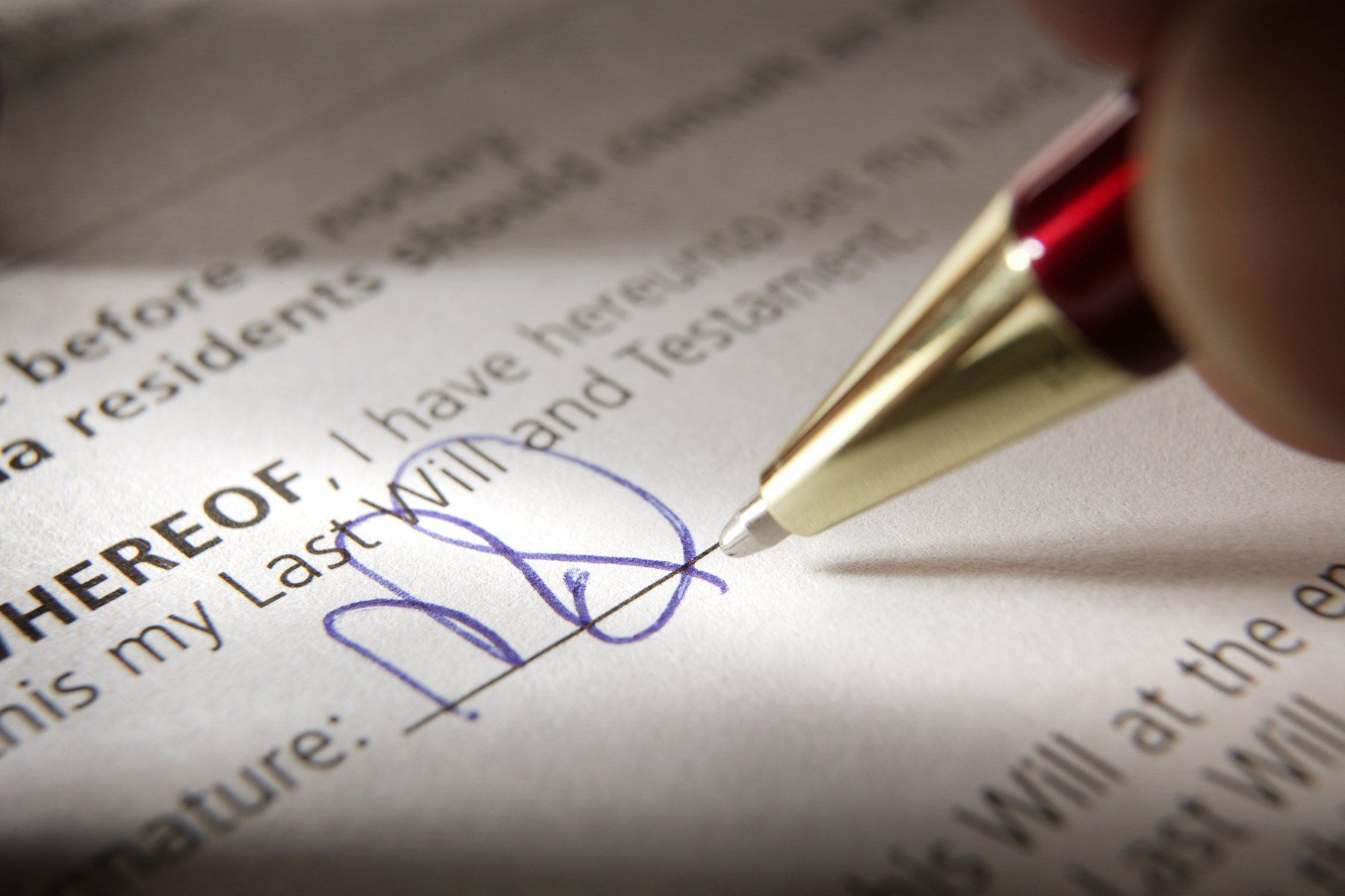 Signing a Will