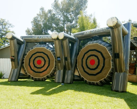 Dual Axe Throwing Inflatable Game