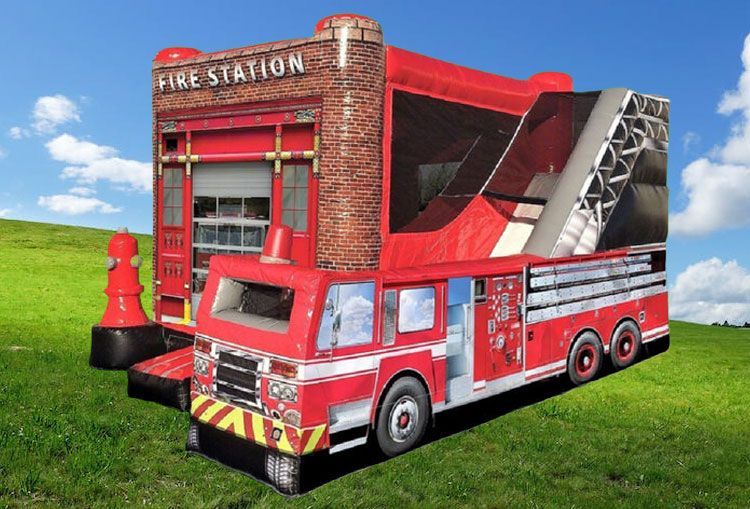 The Fire Station Inflatable Combo