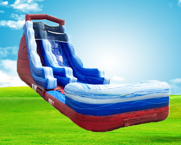22' Patriot Inflatable Water Slide
