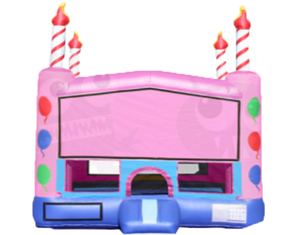 Pink Birthday Cake Bounce House