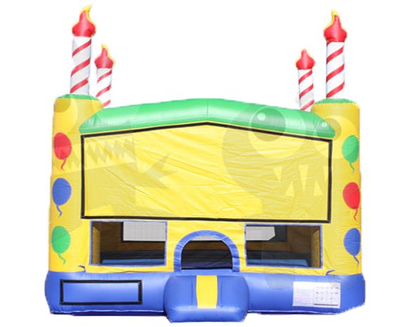 Yellow Birthday Cake Bounce House