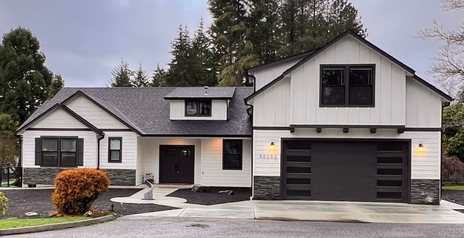 A happy family unpacking boxes in their new home in Eugene, Oregon, symbolizing a fresh start and new beginnings.