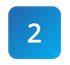 Blue square with rounded corners, white number 2.