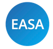 EASA logo: White letters
