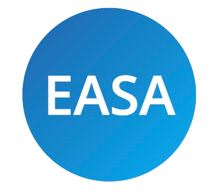 EASA logo: White letters 