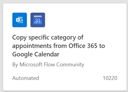 Office365 and Google Calendar Power Automate Integration