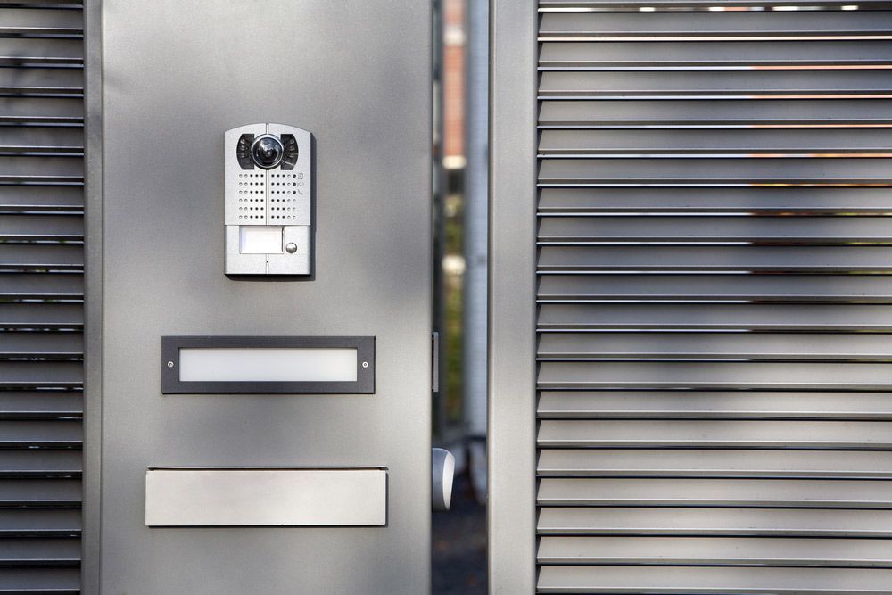 A Door With A Mailbox And A Doorbell On It — SPL Security Solutions In Broadbeach, QLD