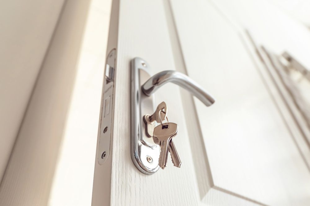 Close Up Of A Door With Keys — SPL Security Solutions in Bundall, QLD