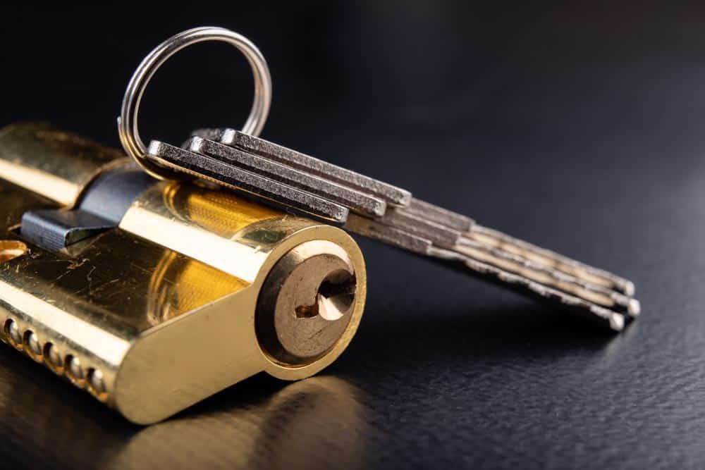 A Close Up of a Key in a Lock on a Table — SPL Security Solutions in Bundall, QLD