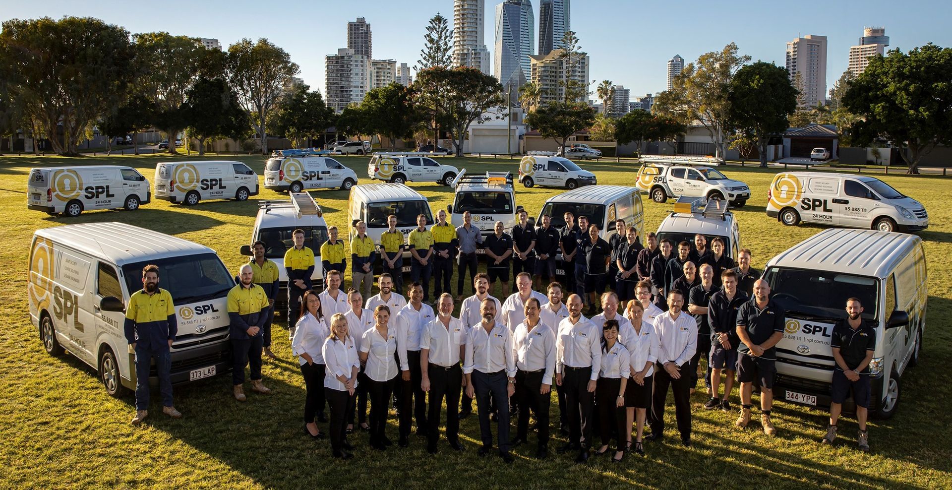 Van Is Parked In Front Of A Lighthouse — SPL Security Solutions in Bundall, QLD