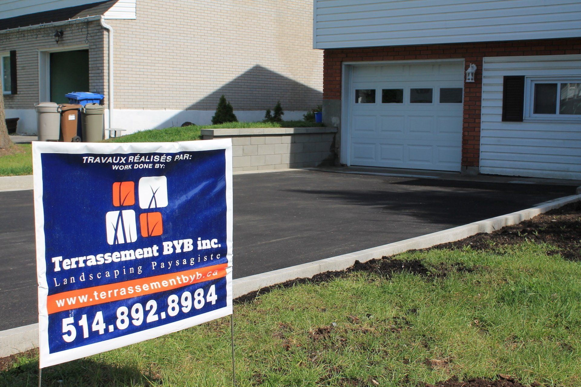 new black ashphalt parking lot