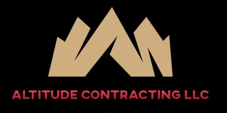 A logo for a company called altitude contracting llc