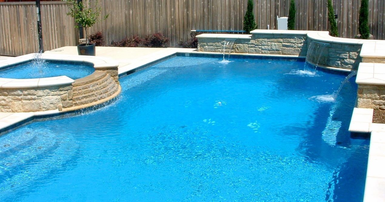 A large swimming pool