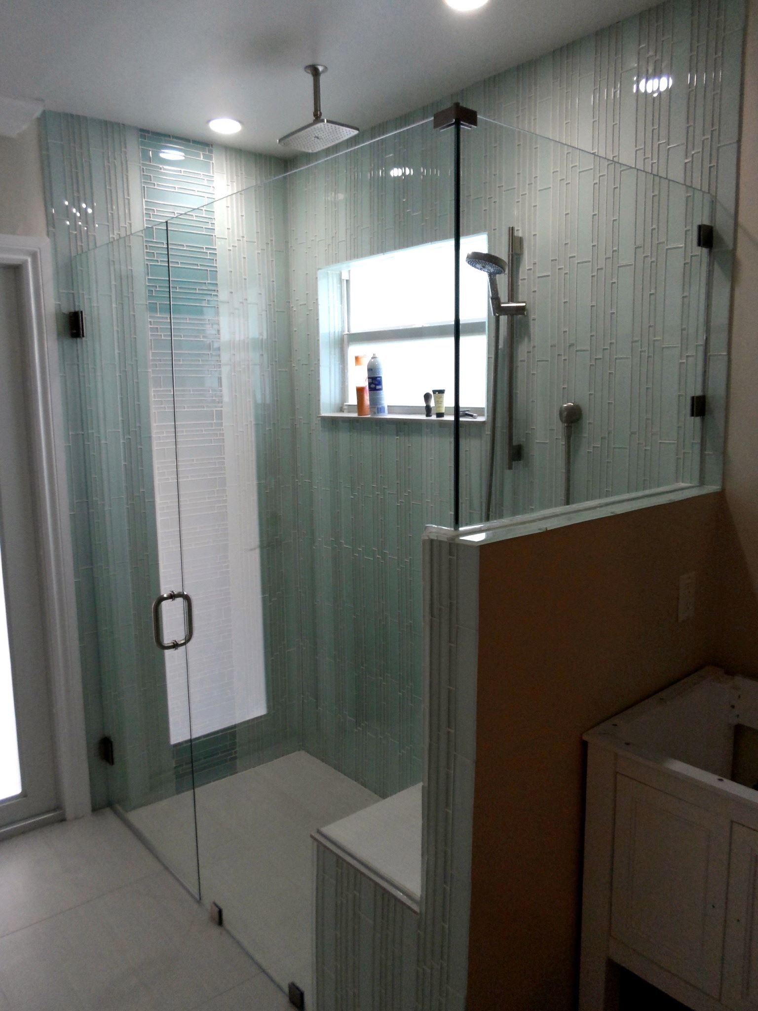 custom frameless shower