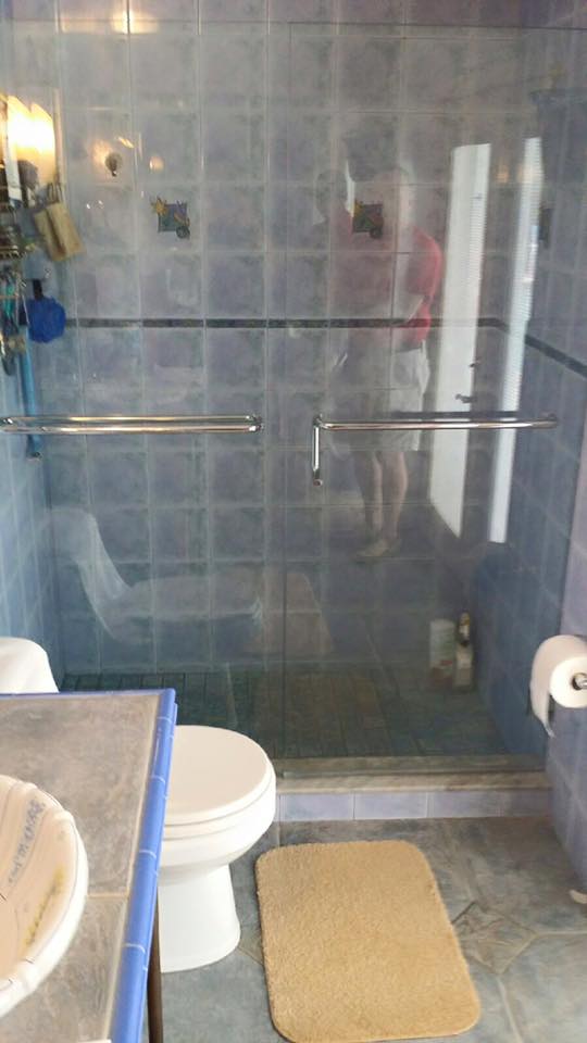 by-pass frameless shower
