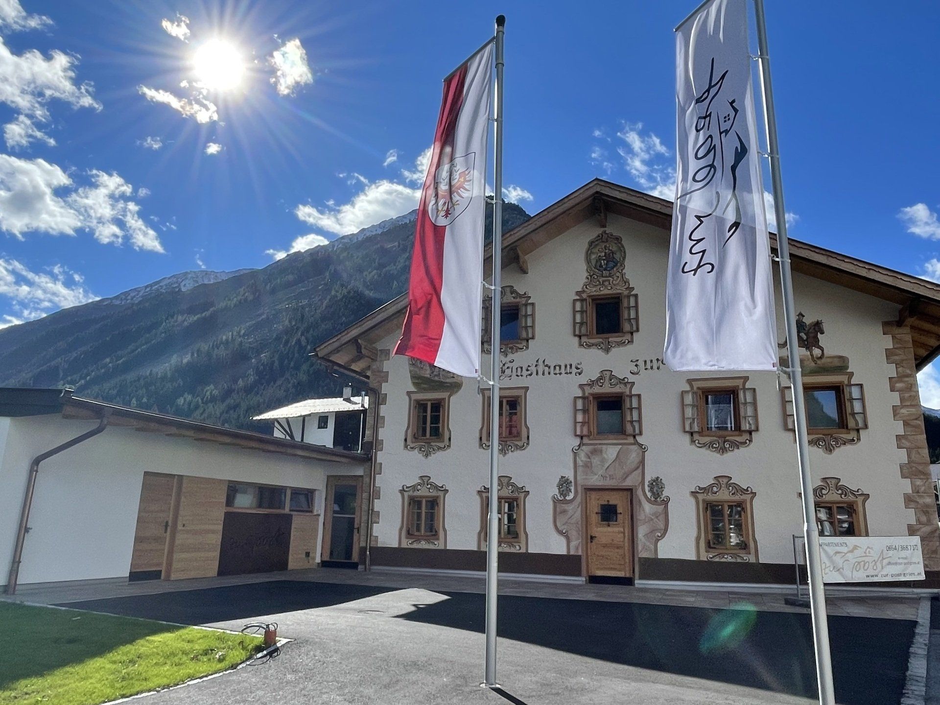 Außenansicht Appartments zur Post Tirol