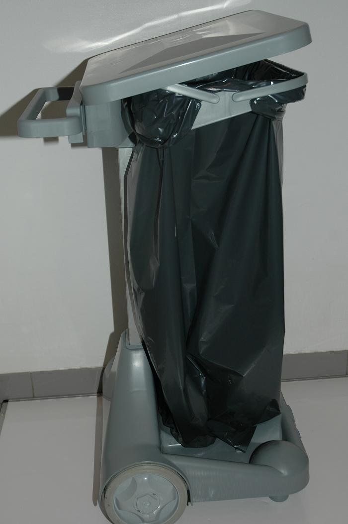 afvalbak op wielen, grote afvalbak met wielen, afvalzakhouder op wielen, grote afvalzakhouder, 51010