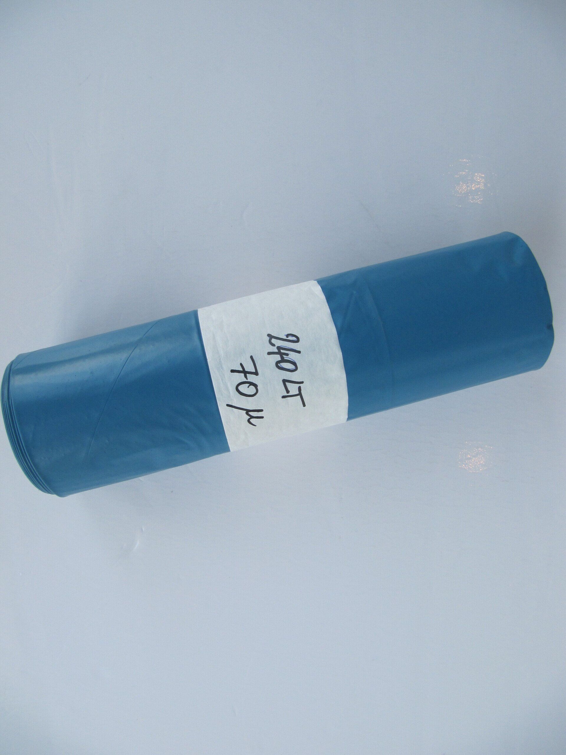 Afvalzakken blauw 240 lt, grote vuilzakken, heel grote vuilzakken, 51040, Pama