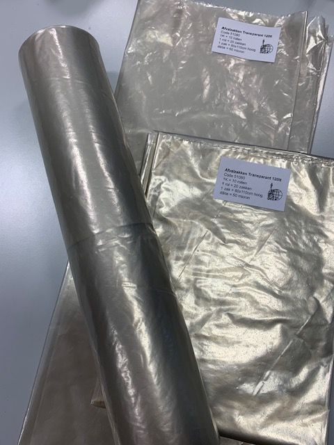 Transparante zakken, doorschijnende zakken, doorzichtige zakken, afvalzakken, vuilzakken, 51080, Pama