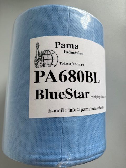 Blue star, PA680BL, doek voor voeding, pluisarme doek, Pama