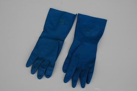 handschoenen, huishoudhandschoenen, blauwe handschoenen, 140, Pama, handschoenen voor de keuken, handschoenen voor poetsen