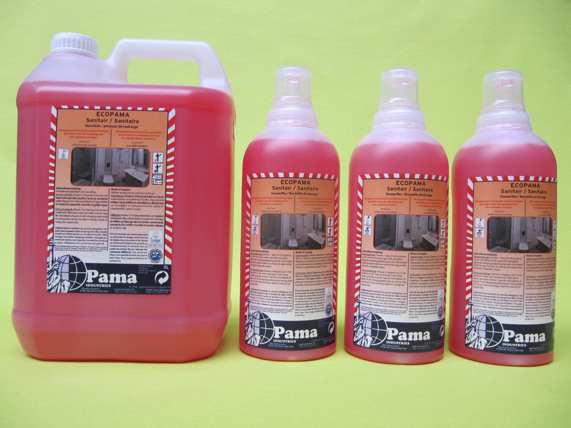 EcoPama Sanitair, sanitair reiniger, kalkverwijderaar