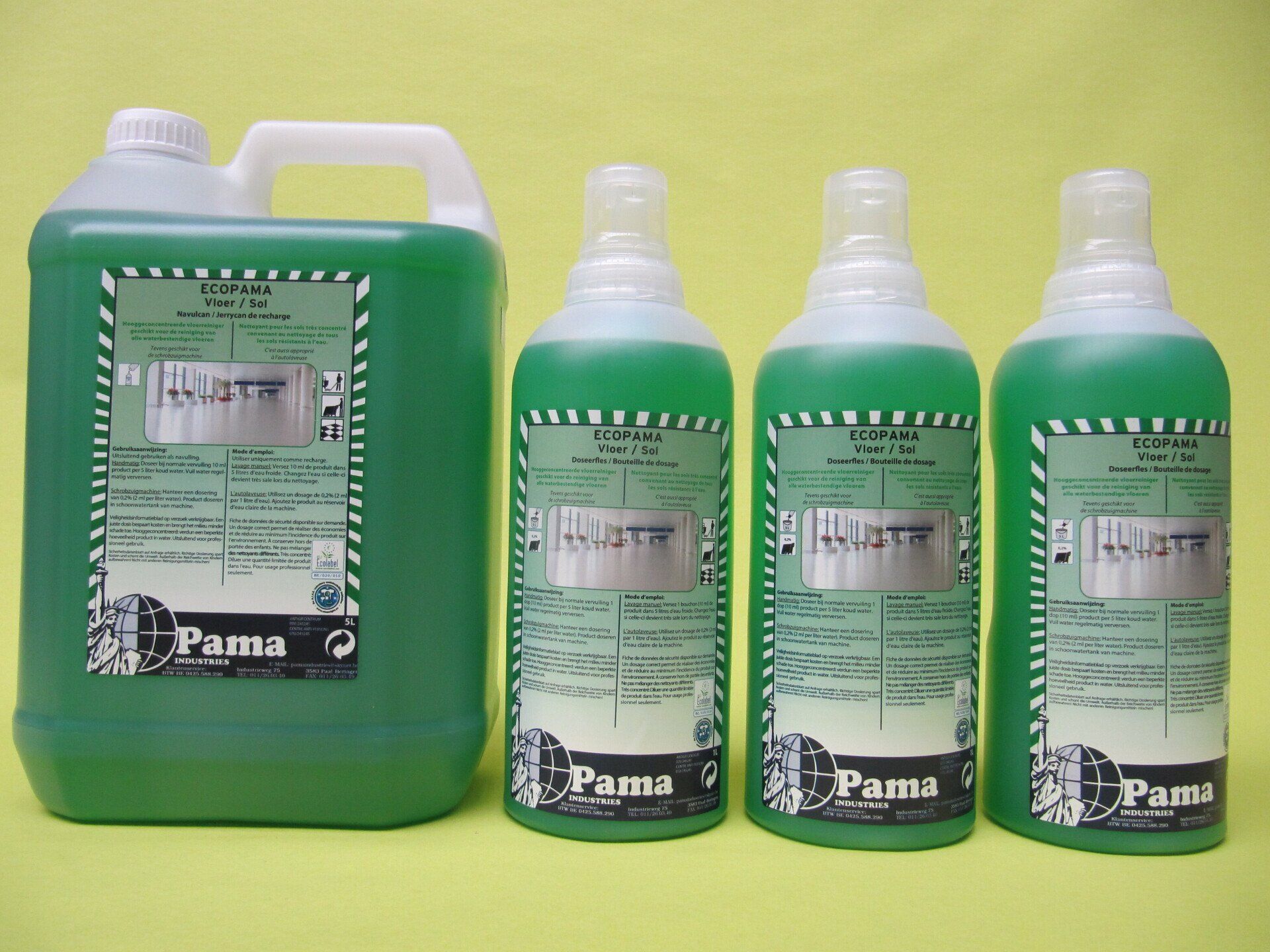 EcoPama, Vloer reiniger, vloerzeep, zeep voor kuismachine