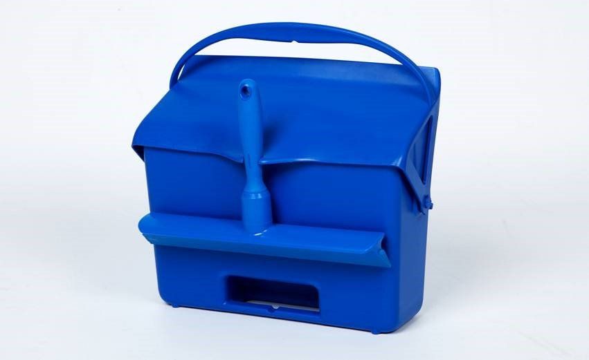 vuilblik, gesloten vuilblik, vuilblik met trekker, vuilblik met borstel, 802052