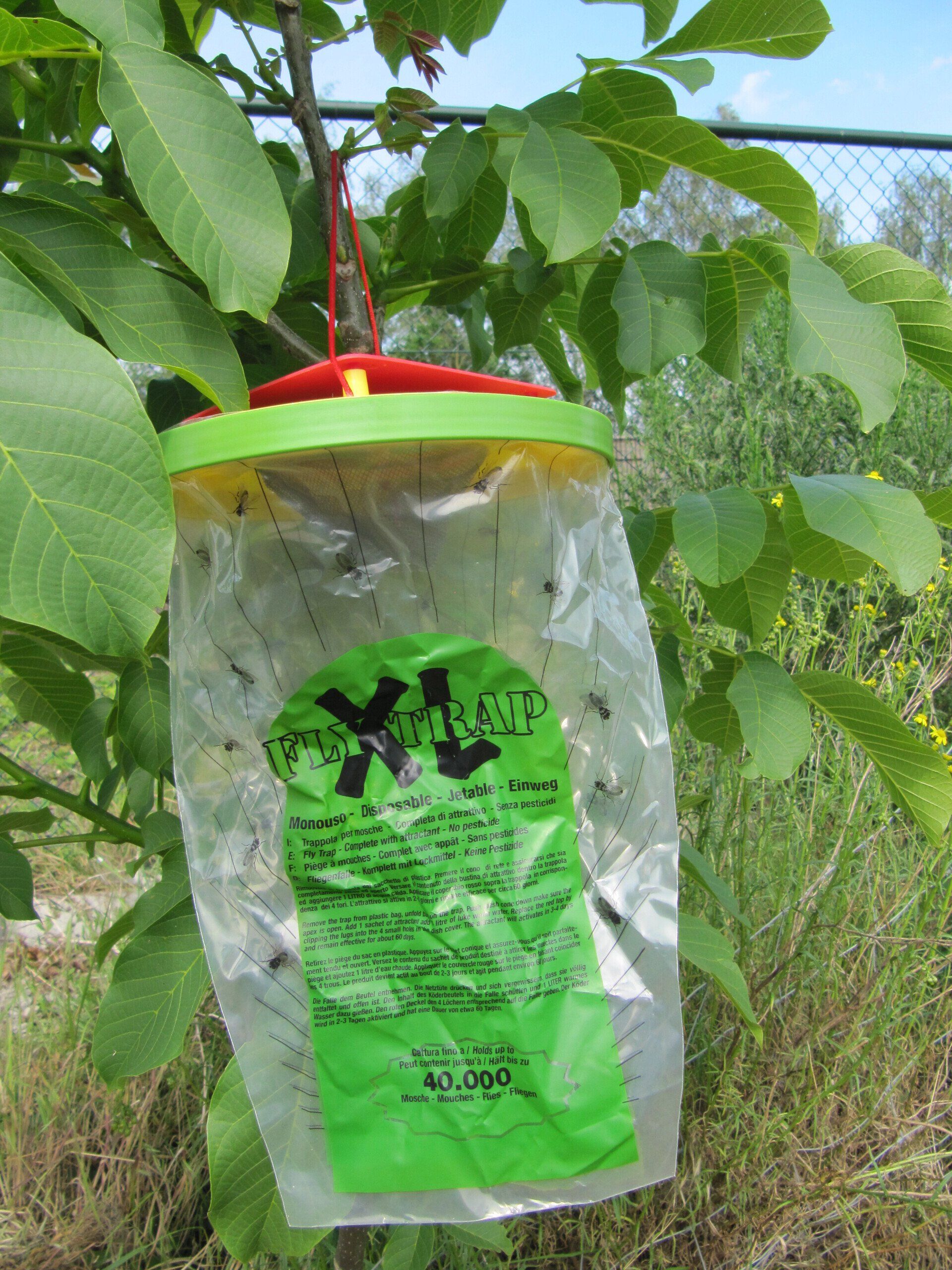 vliegenval voor buiten, zak om vliegen te vangen