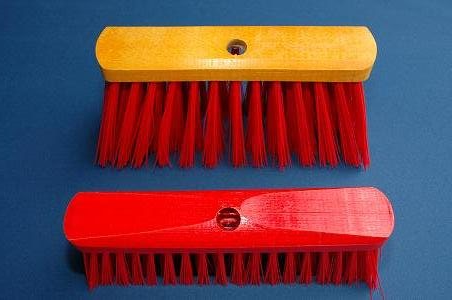 keerder pvc, borstel met pvc haren, korte haren, lange haren