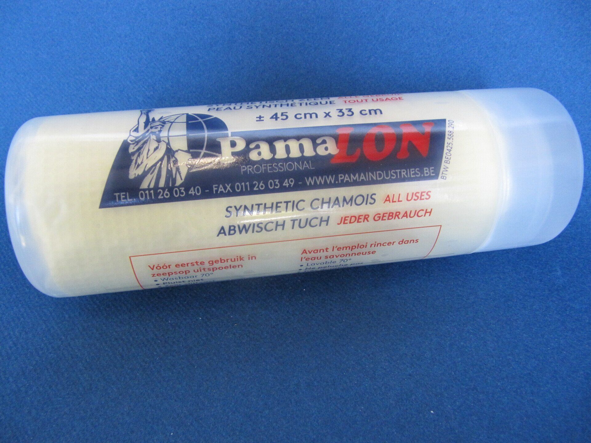 zeemvel, zeemvel in koker, Pamalon, 1281, vochtig zeemvel, Pama