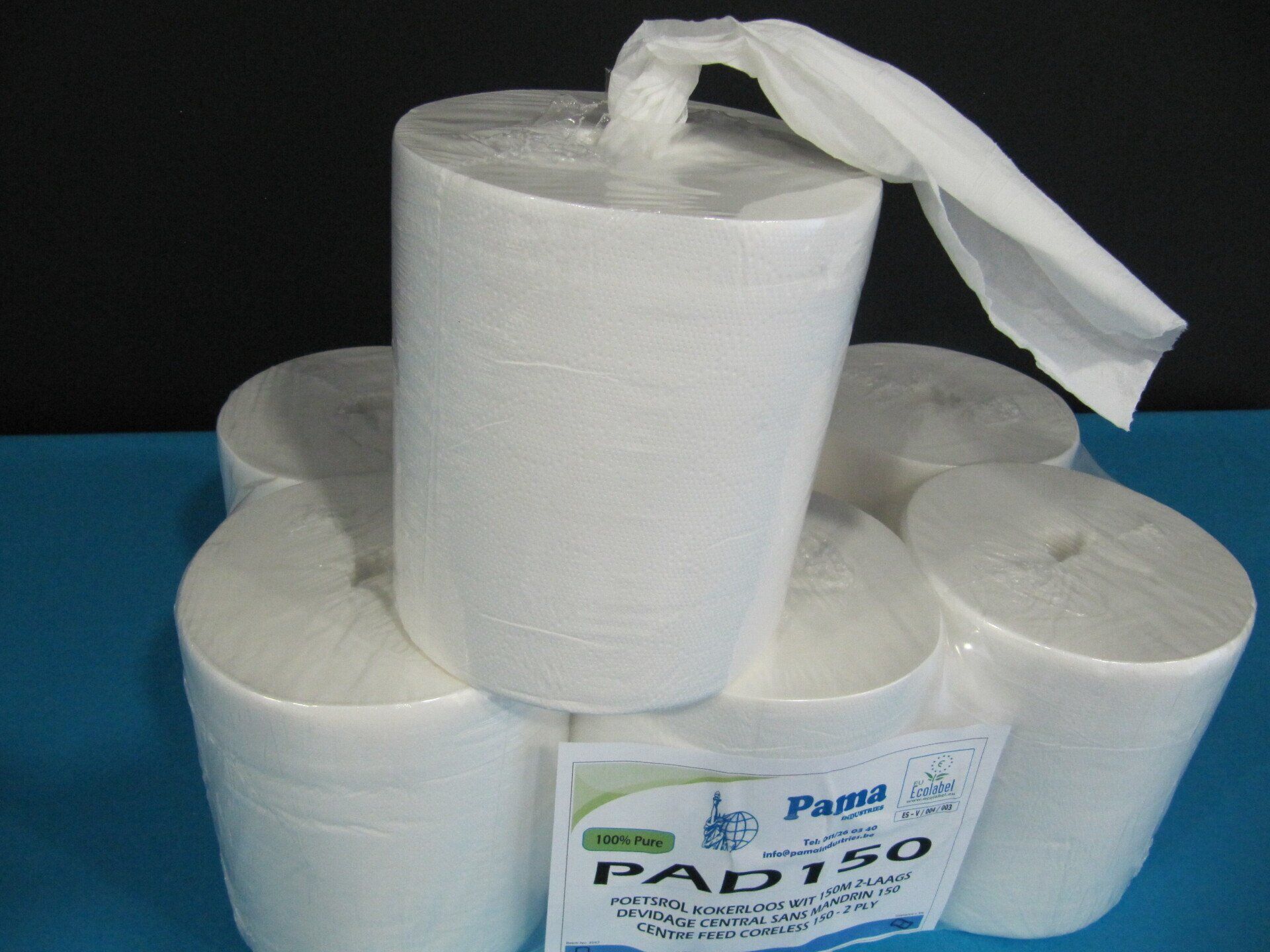 poetsrollen, Pama, poetspapier wit, midi rollen