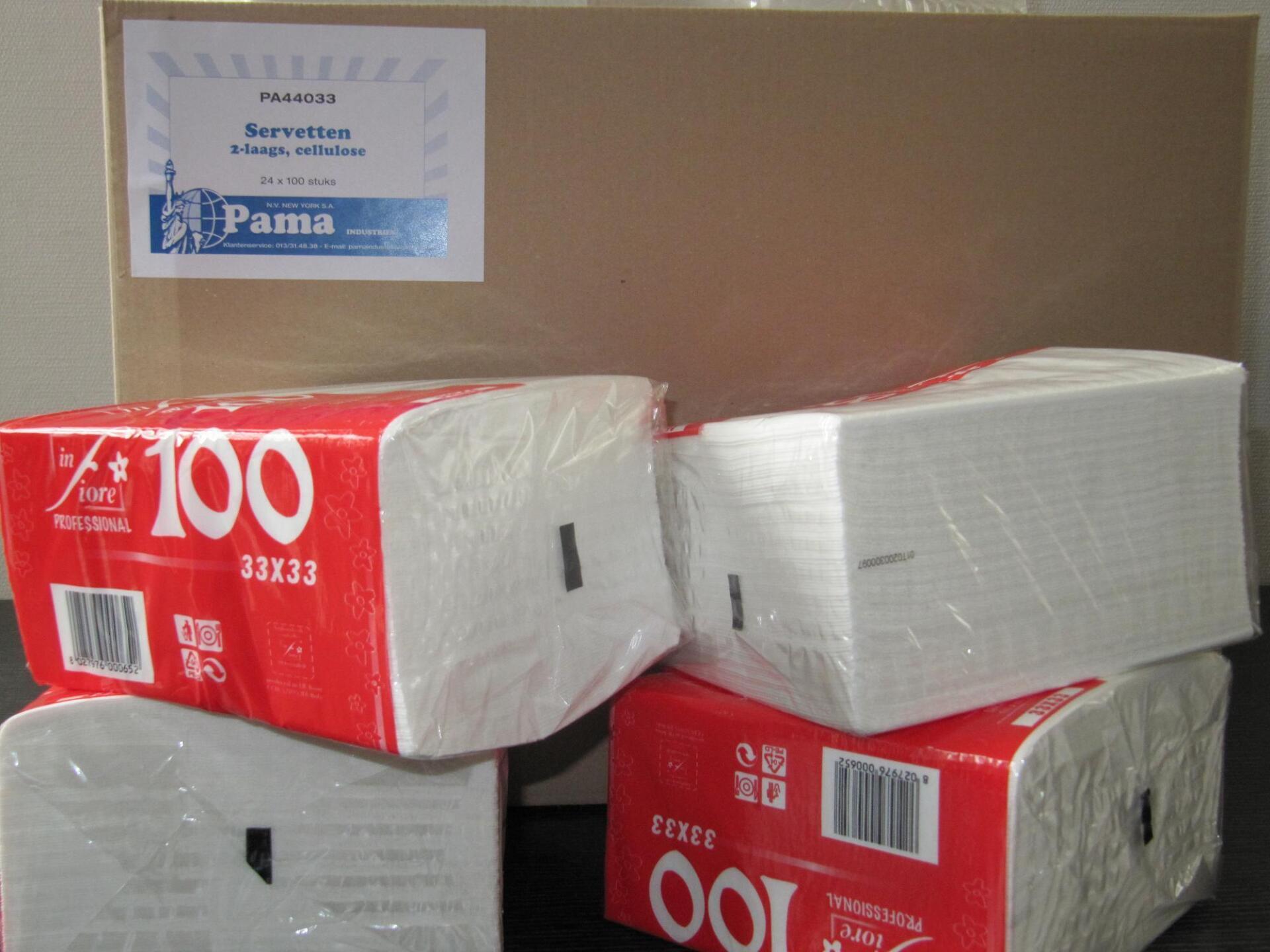 Servetten, witte servetten, Pama, PA44033