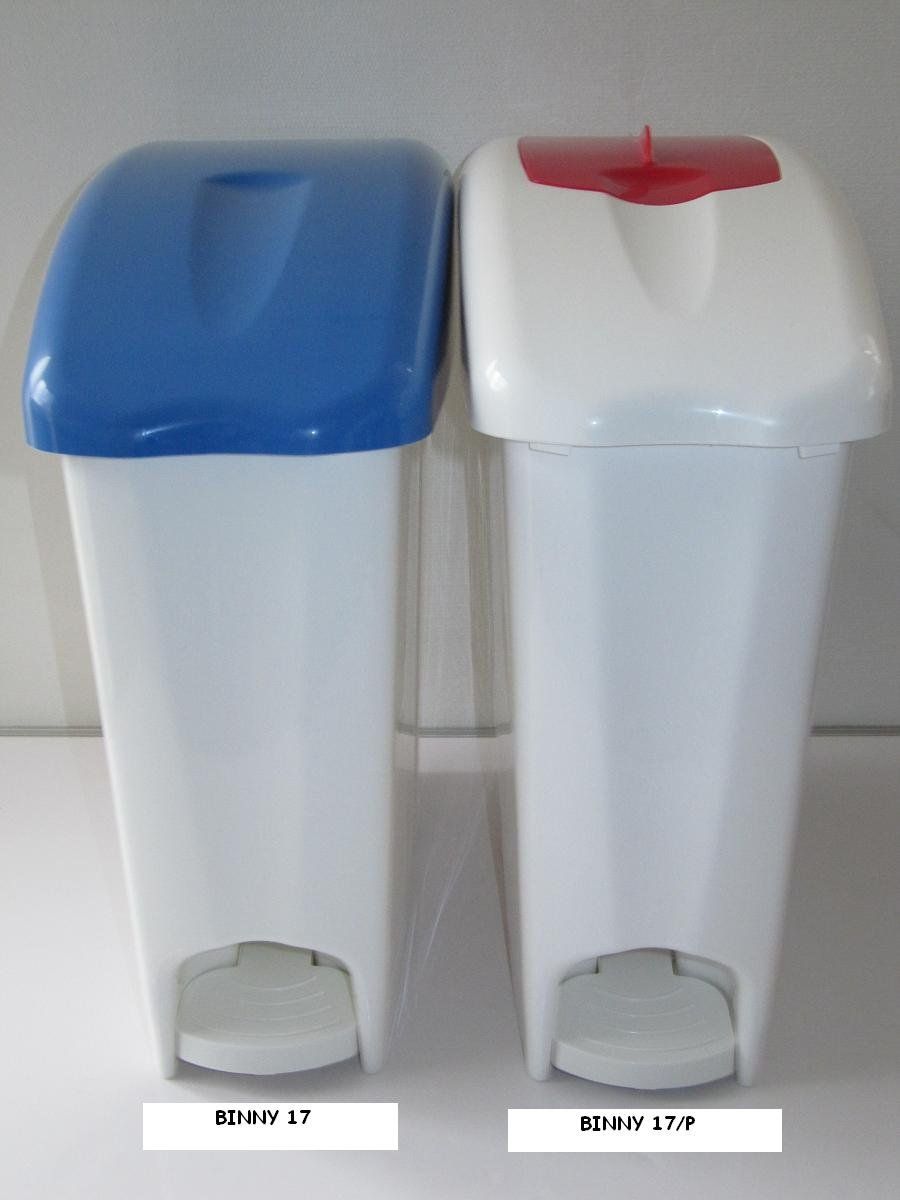 afvalbak voor toilet, vuilbak voor toilet, vuilbak met klep, Binny17
