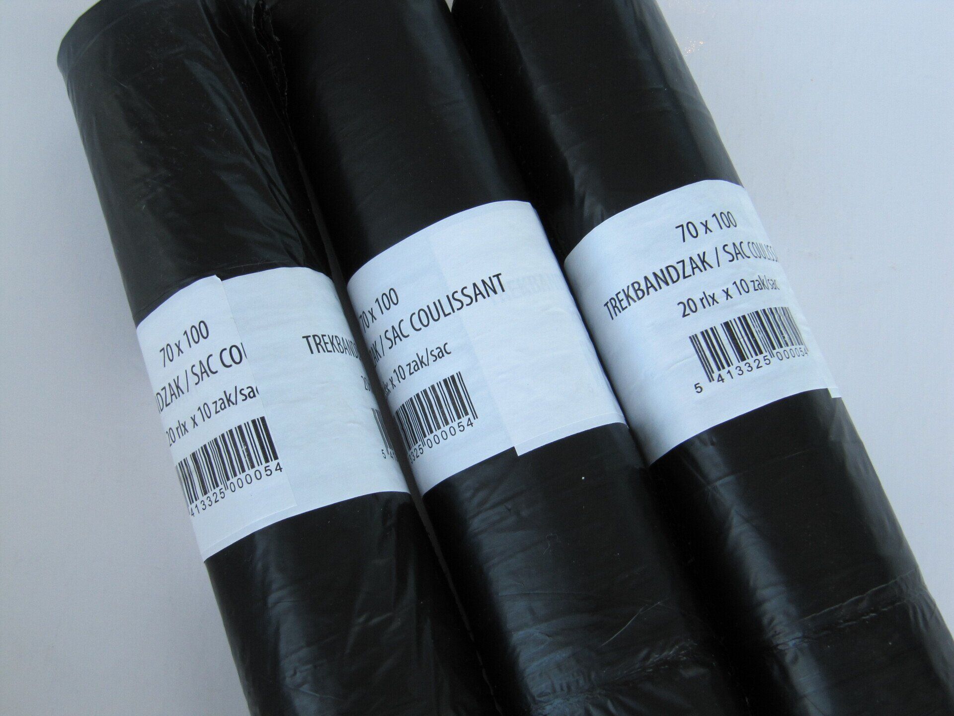 Afvalzakken 100 lt, vuilzakken 100 lt, vuilzakken met trekband, vuilzakken met trekbandsluiting, 9500, Pama