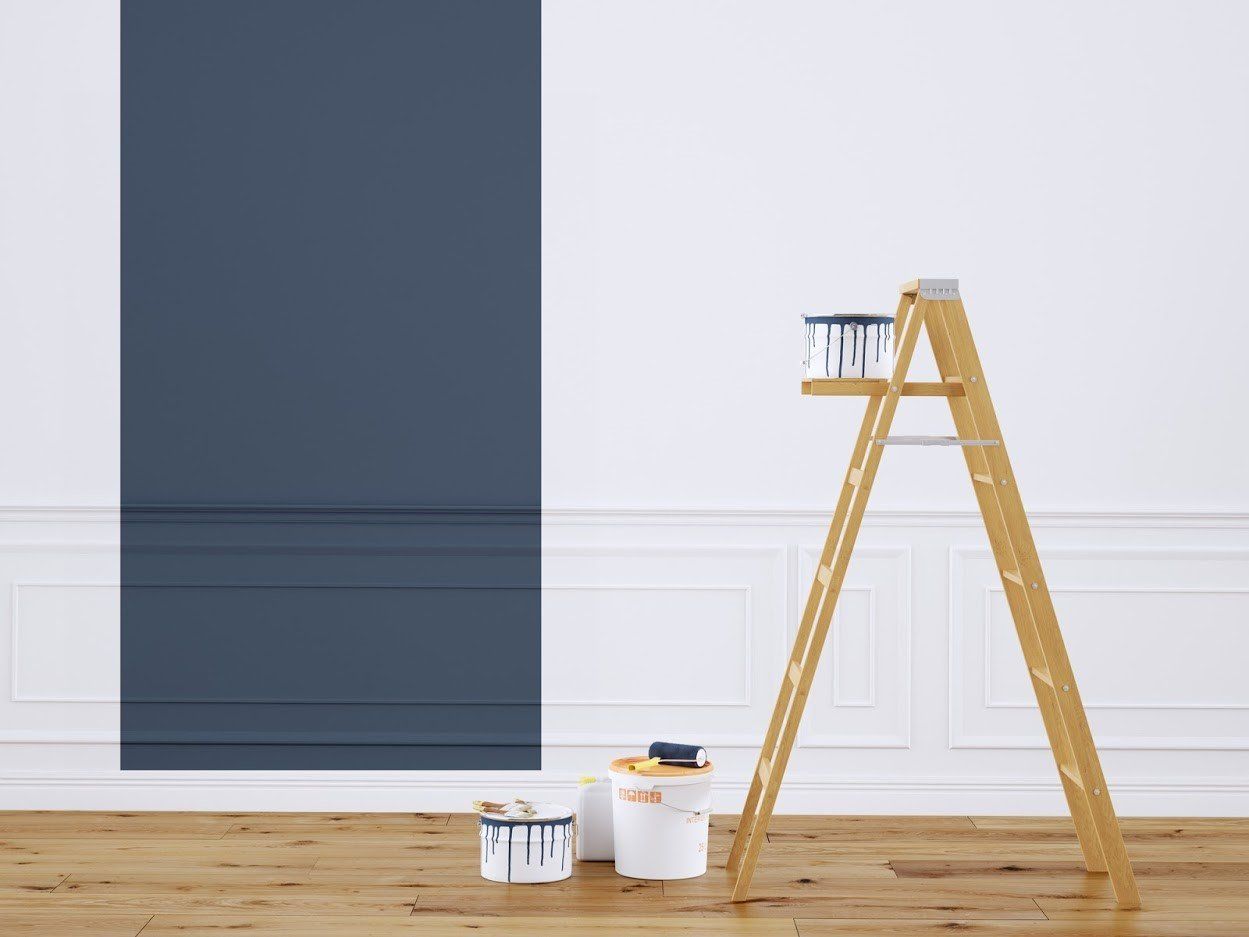 Interior Painting — Ladder And Paint Bucket in Colorado Springs, CO