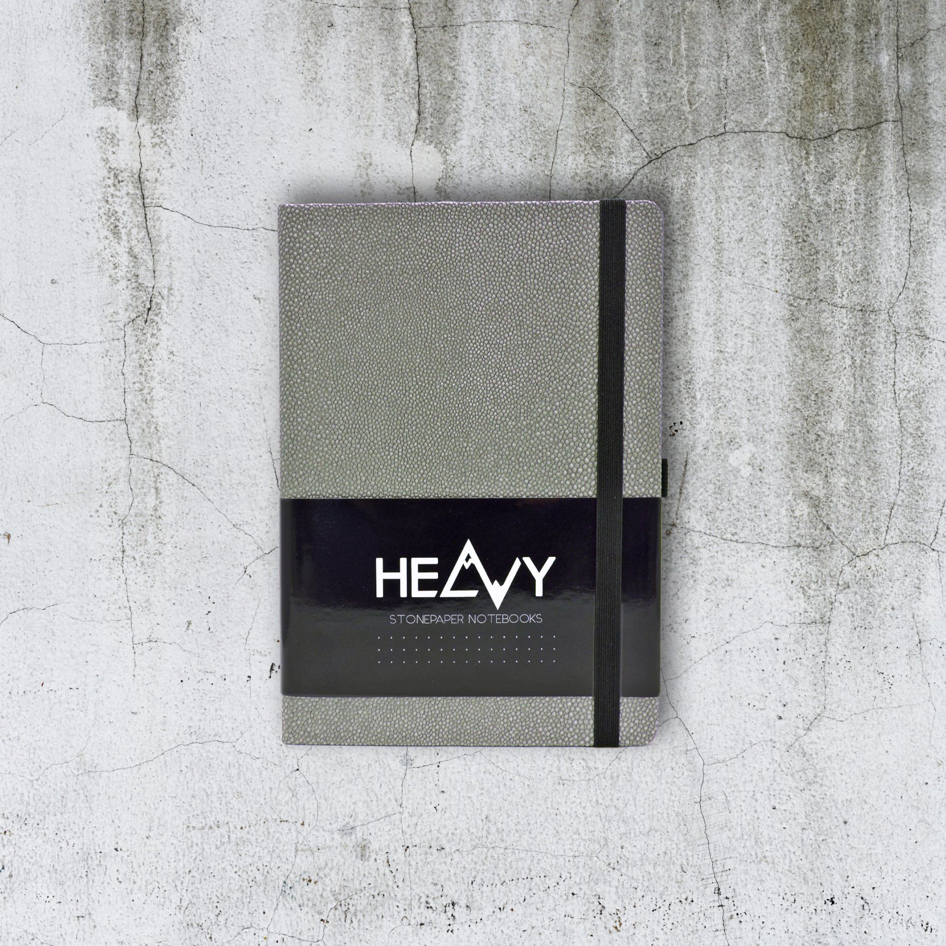 Heavy Stonepaper Notebook Silver Concrete