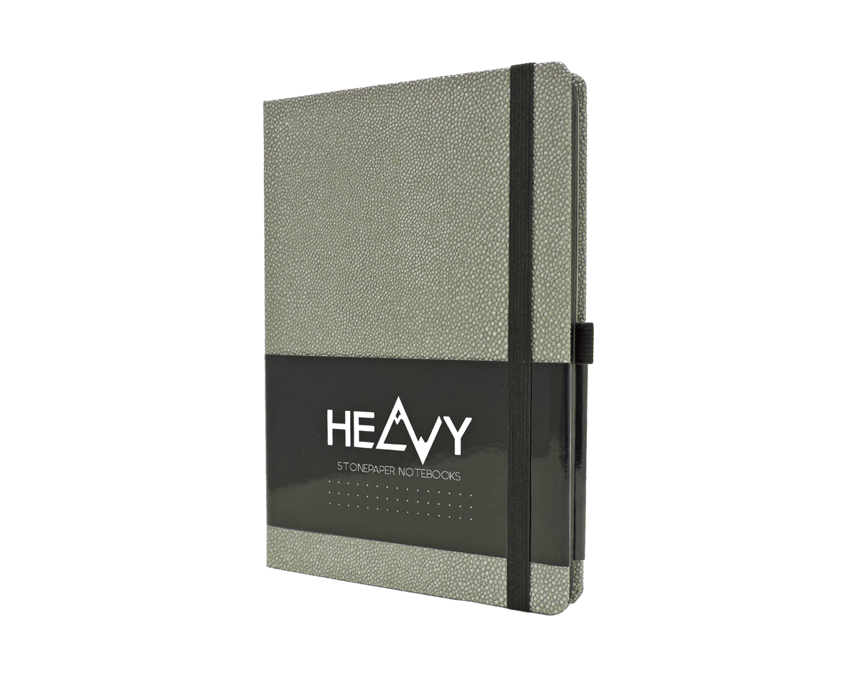 Heavy Stonepaper Notebook Silver