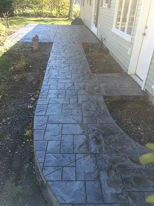 Concrete Pathway Before — Seal Coating in New Ipswich, NH