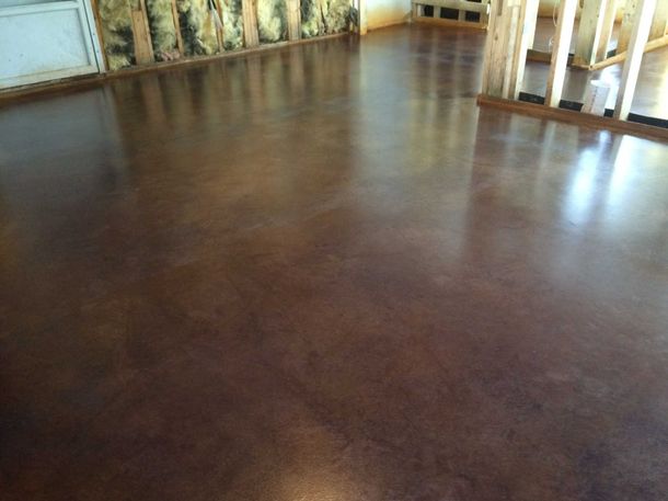 Acid stained floor 2 — Seal Coating in New Ipswich, NH