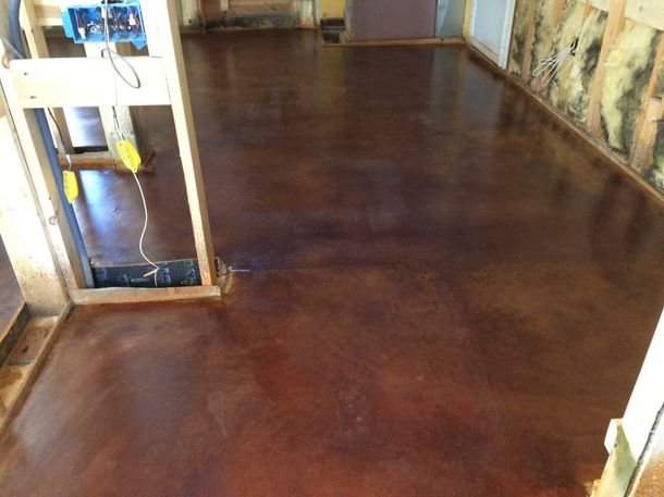 Acid stained floor 3 — Seal Coating in New Ipswich, NH