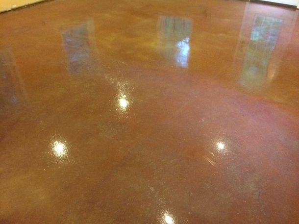 Acid stained floor 4 — Seal Coating in New Ipswich, NH